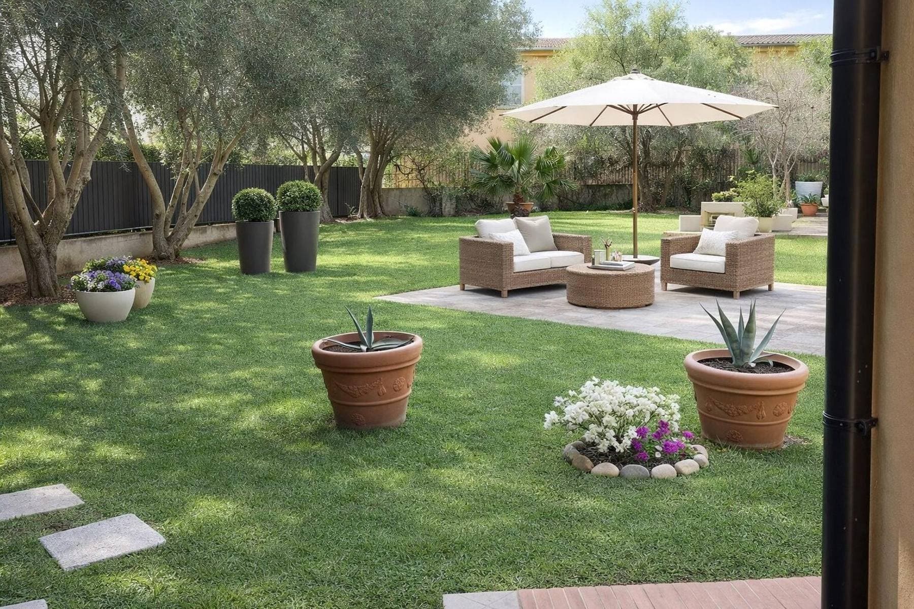 Il giardino della villa
